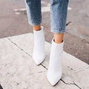 White annabella booties